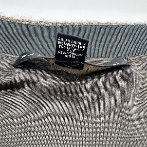 Ralph Lauren Black Label Green Tweed Knit Mini Skirt - Picture 9 of 10